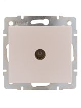 Розетка RAIN ТВ оконечная жемчужно-белый перламутр механизм 703-3088-130 Lezard