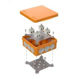 Коробка огнестойкая для о/п двухкомпонентная 60-0303-FR2.5-8 Е15-Е120 100х100х40 60-0303-FR2.5-8 Промрукав