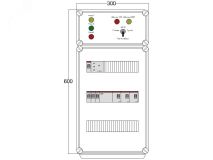 Щит управления электрообогревом HS 3x3400 D316 (в комплекте с терморегулятором и датчиком температуры) DBS099 DEVIbox