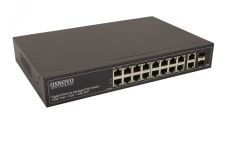 Управляемый L2 PoE коммутатор Gigabit Ethernet на 16 RJ45 PoE 00013257 OSNOVO