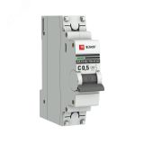 Автоматический выключатель 1P 0,5А (C) 4,5kA ВА 47-63 EKF PROxima mcb4763-1-0.5C-pro EKF