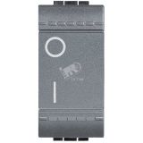 LivingLight Выключатель двухполюсный 16AX антрацит L4002N BTicino