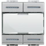 KNX LL Сенсор 4к алюминий NT4680KNX BTicino