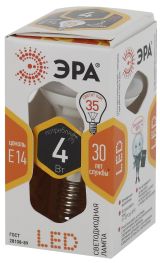 Лампа светодиодная LED R39-4W-827-E14 (диод, рефлектор, 4Вт, тепл, E14 (10/100/4200) Б0017225 ЭРА