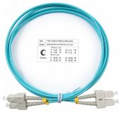 Шнур оптический duplex 2м SC-SC 50/125 мм OM3 LSZH 7358c Cabeus