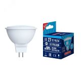 Лампа светодиодная LED-JCDR-10W/NW/GU5.3/NR Форма JCDR, матовая.  Norma. (4000K). UL-00003841 Uniel