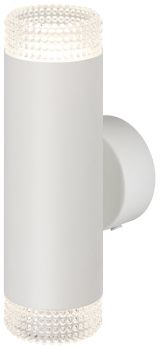 Светильник настенный WL50 WH/TR 2*GU10 2*12Вт IP20 белый, прозрачный Б0061195 ЭРА