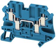 Клеммник винтовой проходной 4мм.кв 2 точки подключения NSYTRV44BL Schneider Electric