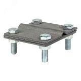 Зажим полоса 40 - прут 10 (3 пластины 70x70мм) Cu PROxima lp-g3101-cu EKF