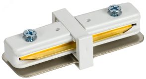 LIGHTING Соединитель прямой внутренний для однофазного шинопровода белый IEK LT-SO0D-SPV-1-K01 IEK