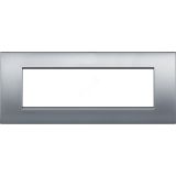 Livinglight. Рамка Air, итальянский стандарт 7 мод. Цвет ''Матовый хром'' LNC4807CRS Legrand