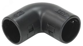 Поворот открывающийся на 90градусов CI25G черный CTA10D-CIG25-K02-050 IEK