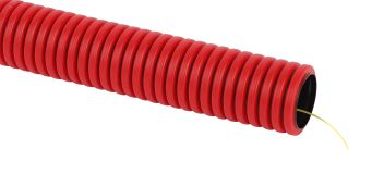 Труба гофрированная двустенная ПНД (красная) d 50мм с зонд. 50м (4) Б0048280 ЭРА
