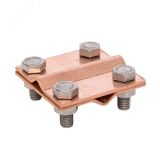 Зажим крестовидный прут-прут (пластина 57x57мм) Cu PROxima lp-g3109-cu EKF