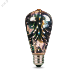 Лампа светодиодная филаментная LED 4 Вт     AC185-265В E27 ST64   Black Filament Gauss 147802404 GAUSS