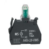 Световой блок OptiSignal D22 A45-LB-VM5 желтый 230-240VAC ZBVM5 332210 КЭАЗ