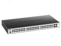 Коммутатор управляемый L2 52 порта RJ45/SFP  10 100 1000 10000 (10G) Мб/с 125424 D-Link