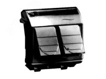 Розетка компьютерная двойная RJ45 категория 6 экран Brava черная 2 модуля 77453N DKC
