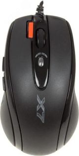 Мышь проводная X-710BK, оптическая, USB, 2000dpi, 7 кнопок, черный 94397 A4Tech