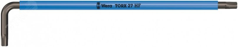 Ключ Г-образный 967 SXL HF TORX Multicolour с функцией фиксации крепежа удлиненный TX 27 x 172 мм WE-024477 Wera