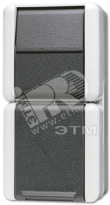 Комбинация - розетка и однополюсный выключатель  для накладного монтажа IP44 871W JUNG