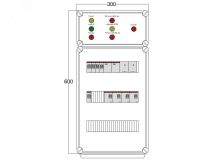 Щит управления электрообогревом DEVIBOX FHR 2x1700 D330 (в комплекте с терморегулятором и датчиком температуры) DBFR02 DEVIbox