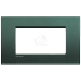LivingLight Рамка прямоугольная 4 поста Зеленый шелк LNA4804PK BTicino