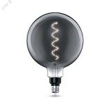 Лампа светодиодная филаментная LED 4.5 Вт 100 лм 1800К AC185-265В E27 шар G200 теплая серая колба Black Filament Gauss 154802005 GAUSS