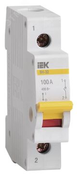 Выключатель нагрузки 1п ВН-32 100А MNV10-1-100 IEK