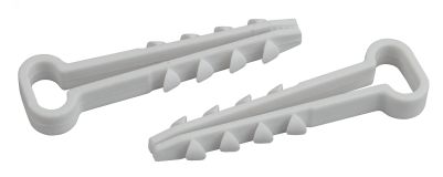 Дюбель-хомут для плоского кабеля 5-10мм белый (100шт.) (50/1500) Б0050789 ЭРА