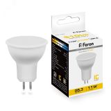 Лампа светодиодная LED 11вт 230в G5.3 теплый 38137 FERON