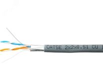 Витая пара FTP 2 пары AWG 24 категория 5е экран внутренняя Cu Standart 1693101 SkyNet