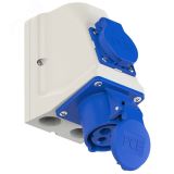Розетка настенная комбинированная 16А/230V/1P+N+E/IP44 00-00002427 PCE
