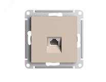 ATLASDESIGN РОЗЕТКА компьютерная RJ45, кат. 6A, механизм, ПЕСОЧНЫЙ ATN001286 Systeme Electric