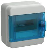 Корпус пластиковый навесной на 6 модулей КМПн-6 IP65 TEKFOR синяя прозрачная дверь TF5-KP72-N-06-65-K03-K07 IEK