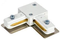 LIGHTING Соединитель L-образный внутренний для однофазного шинопровода белый IEK LT-SO0D-SLV-1-K01 IEK