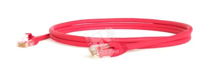 Патч-корд U/UTP категория 6 LSZH красный (2м) 230242 Hyperline