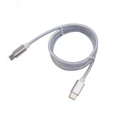 Кабель Type-C - Type-C 2,4A, 1m, PVC, white, 18-1835, 18-1835 REXANT