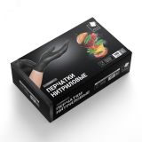 Перчатки нитриловые стандарт (7 гр) черные L, 100 шт SEMPB3 АДМ