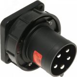 Вилка встраиваемая 63А/400V/3P+N+E/IP67 черная 00-00002608 PCE