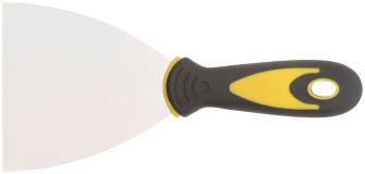 Шпатель, нерж.сталь, прорезиненная ручка 4'' (100 мм) 06696 FIT