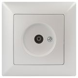 Розетка Intro Solo 4-301-06 TV одиночная, IP20, Б0053992 ЭРА