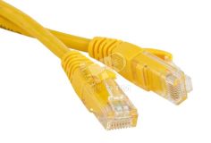 Патч-корд U/UTP категория 5е LSZH желтый (5м) 229966 Hyperline