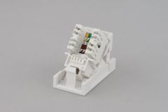 Розетка (Вставка) 45х225 (аналог Mosaic) с наклонным модулем RJ-45 категории 5е 35210 Hyperline