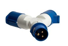 Розетка двухлучевая 1012-4h 2Р+РЕ 16А 110В IP44 ps-1012-4h-16-110 EKF