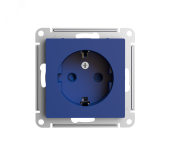 ATLASDESIGN РОЗЕТКА с заземлением со шторками, 16А, механизм, АКВАМАРИН ATN001145 Systeme Electric
