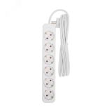 Удлинитель STANDARD 6 гнезд, 3 м, 3х1,0 мм2, с/з, белый 13-4044 REXANT