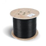 Кабель для интерфейса RS-485 2x2x24AWG/7, многожильный (patch), экран - фольга + оплетка 90%, - 40 C - +75 C, FR-PVC, similar - Belden 9842 (305м), Teldor 9392L02129D#30T 7746c Cabeus