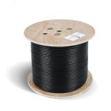 Кабель для интерфейса RS-485 2x2x22AWG/7, 2x2x22 AWG (SF/UTP), многожильный (patch), для внутренней и внешней прокладки (-40град.С - +75град.С), PVC, similar - Belden 3107A (305м), Teldor 9FY9F2L102 7749c Cabeus