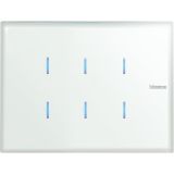 KNX Axolute. Сенсорная панель управления 6-канальная, стекло, Whice HC4657M3KNX Legrand